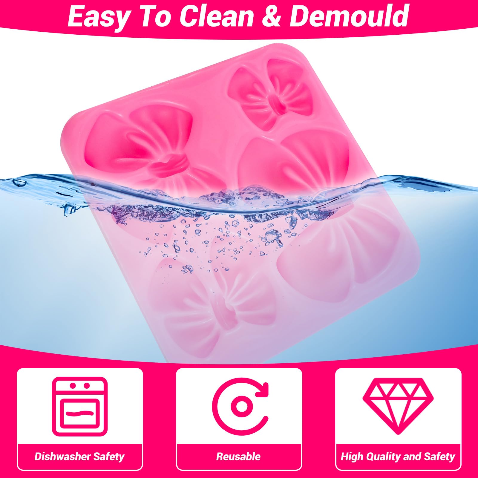 Stampo In Silicone A Forma Di Fiocco Per Cioccolato, Biscotti E Dolci | Design Quadrato - Foto 11