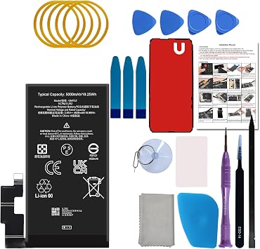 for Pixel 7 Pro Battery GMF5Z Replacement Kit for Google Pixel 7 Pro Model GP4BC, GE2AE, GFE4J with Repair Tools Kit and User Manual