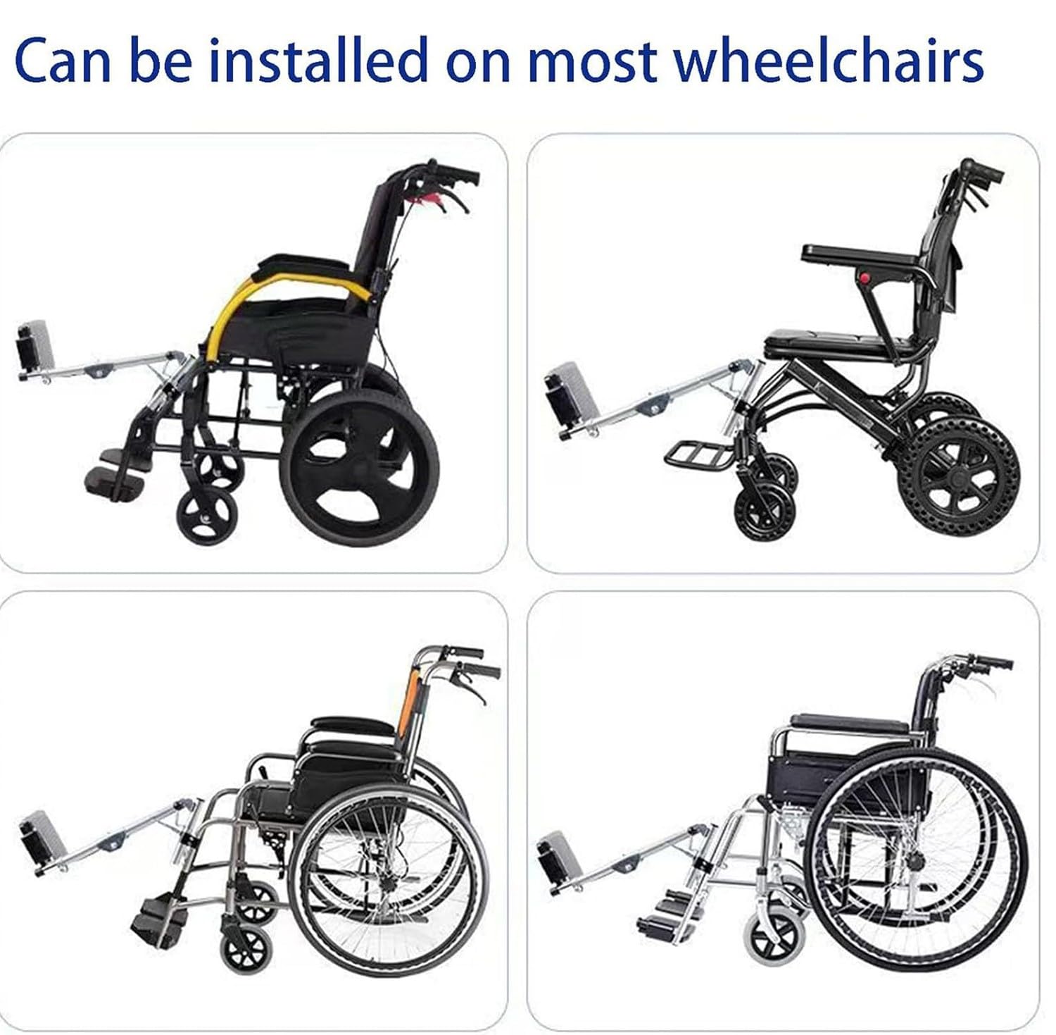 BLUEZY Reposapiés Elevadores con Soportes Acolchados para Pantorrillas para Silla De Ruedas, Ayuda para Levantar Sillas para Ancianos Adapta A La Mayoría De Sillas De Ruedas Y Sillas Left