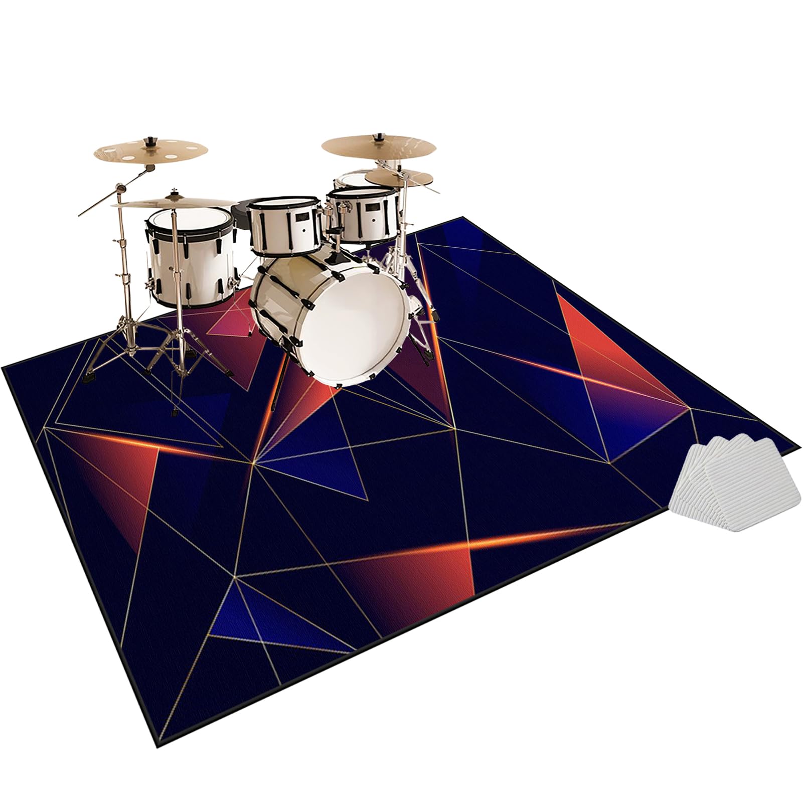 Mata perkusyjna Mata dźwiękochłonna Elektroniczna mata bębnowa Profesjonalna mata Jazzowa Mata perkusyjna do dużych skarbów i innych instrumentów muzycznych 230 x 200 cm