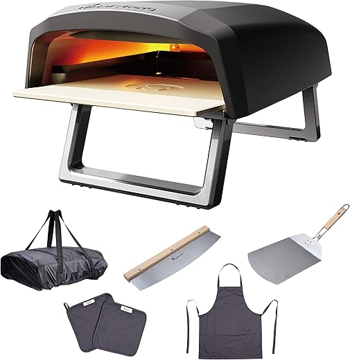 MasterPRO Pizza Oven | Forno a gas portatile con funzione di cottura...