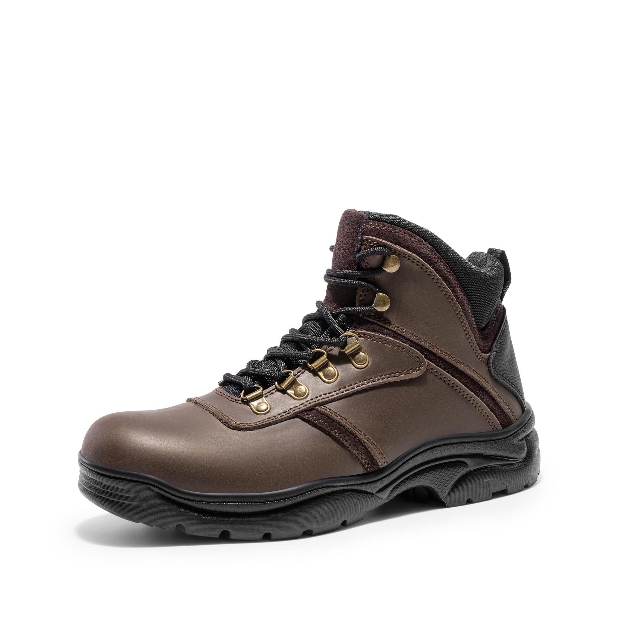 NORTIV 8Men's Waterproof Work Boots Outdoor Hiking Mountaineering Trekking Leather Shoes