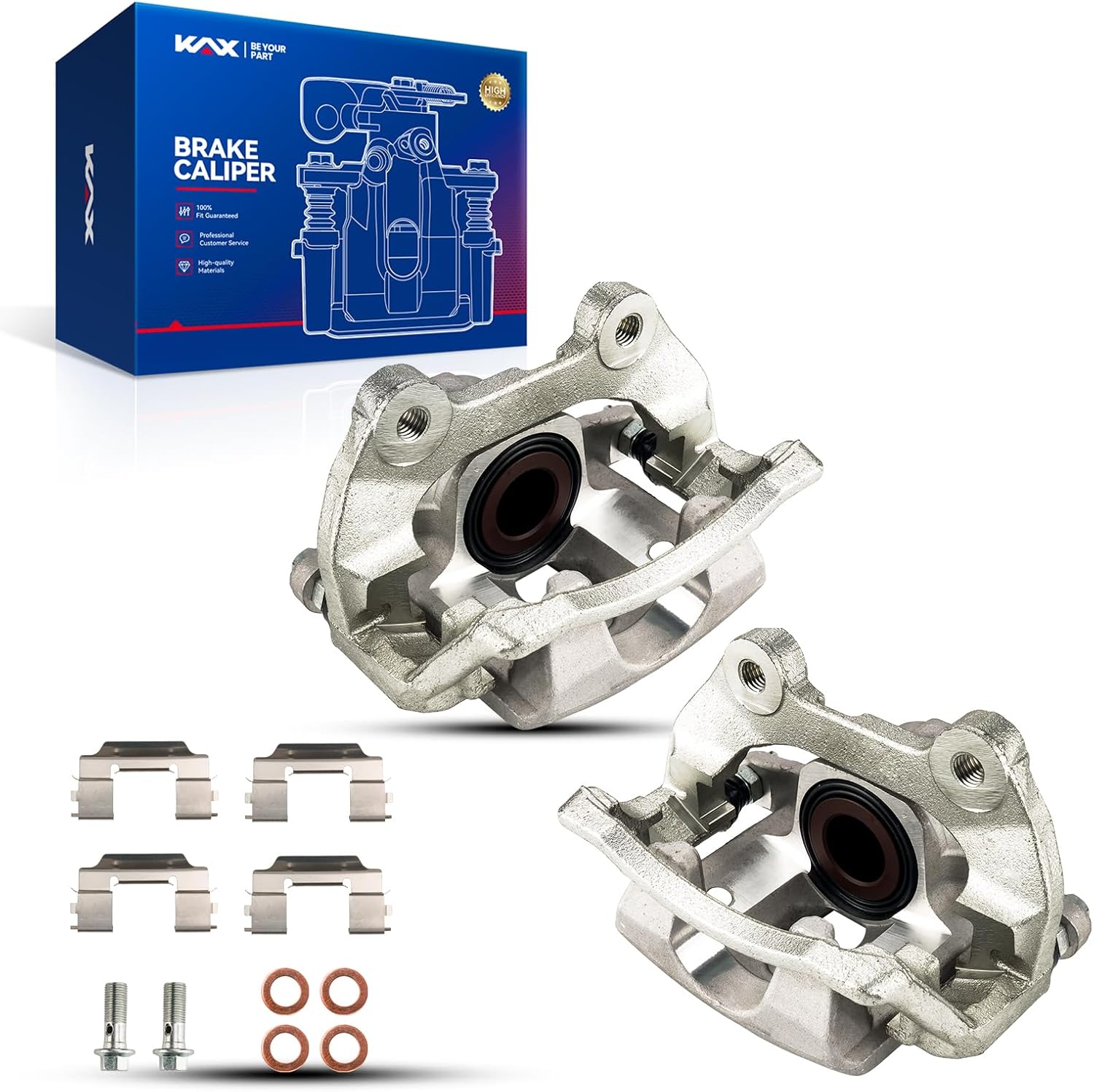 KAX Rear Disc Brake Caliper Assembly (pair) for Chevrolet Traverse 2009–2017