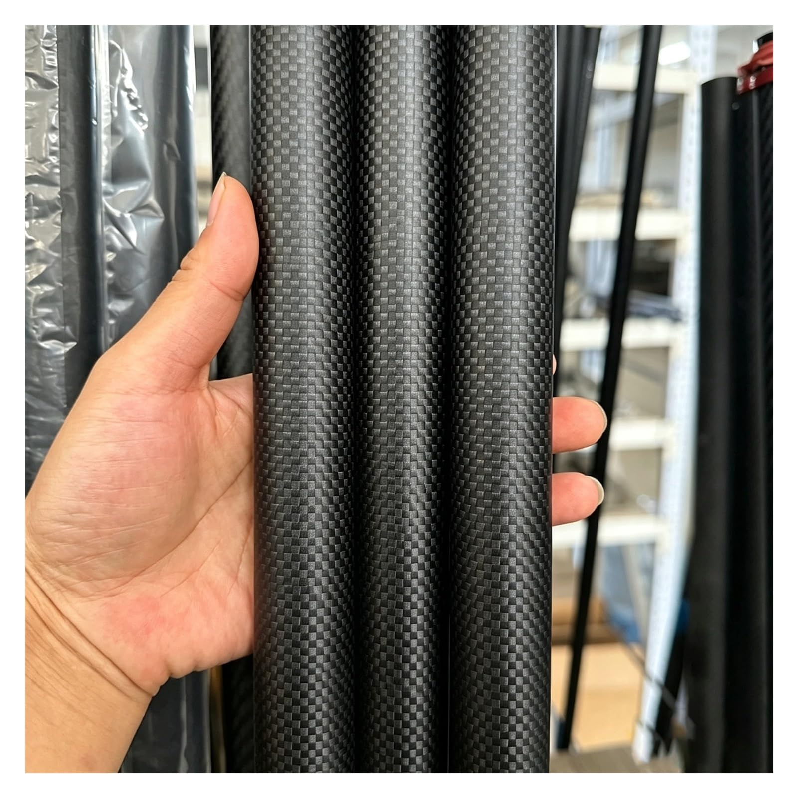 Tubo De Fibra De Carbono Tubo De Fibra De Carbono Inoxidable De 1000 Mm | Tubo Hueco Resistente De Fibra De Carbono Compuesto Enrollado Para Manualidades/veleros(27x21x1000MM)