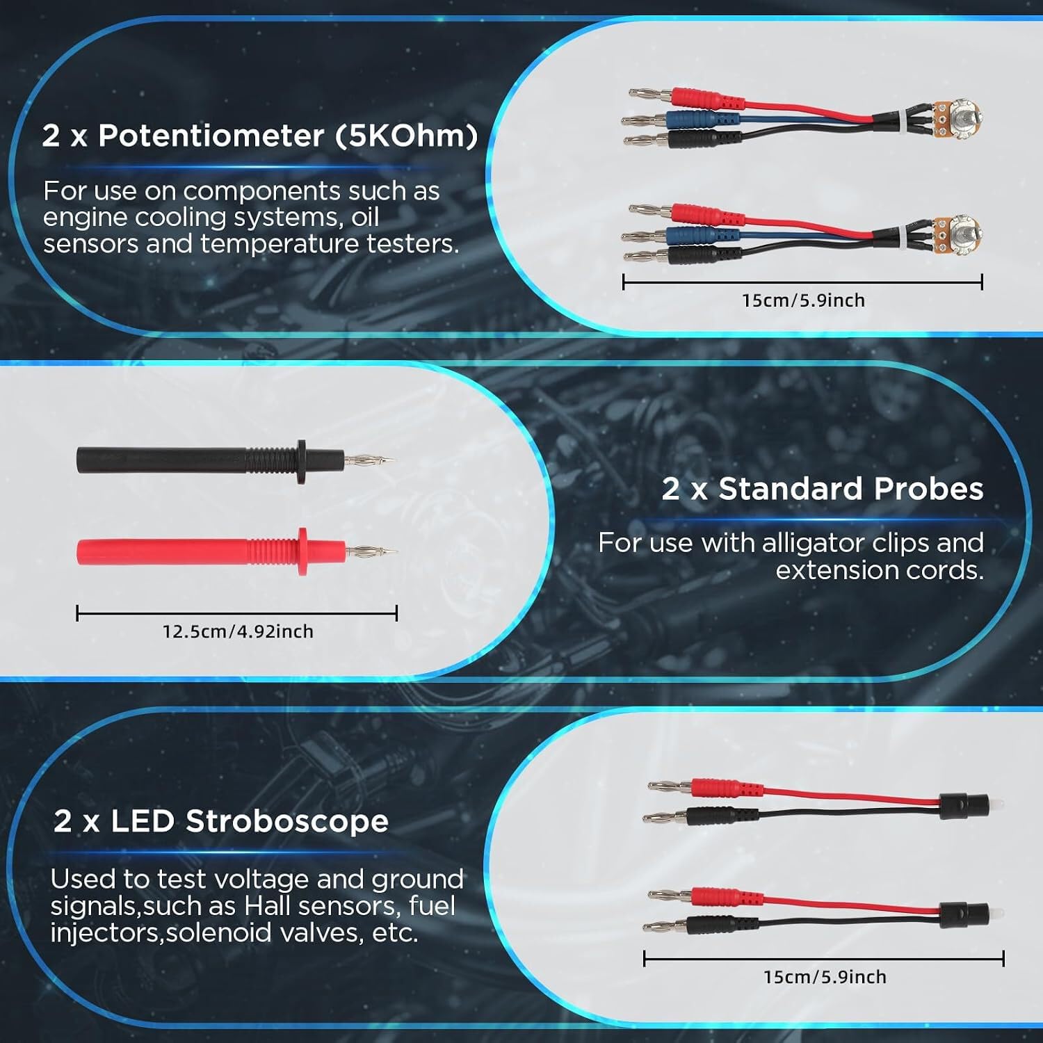 Kit de arnés de cables universal para herramientas de mantenimiento