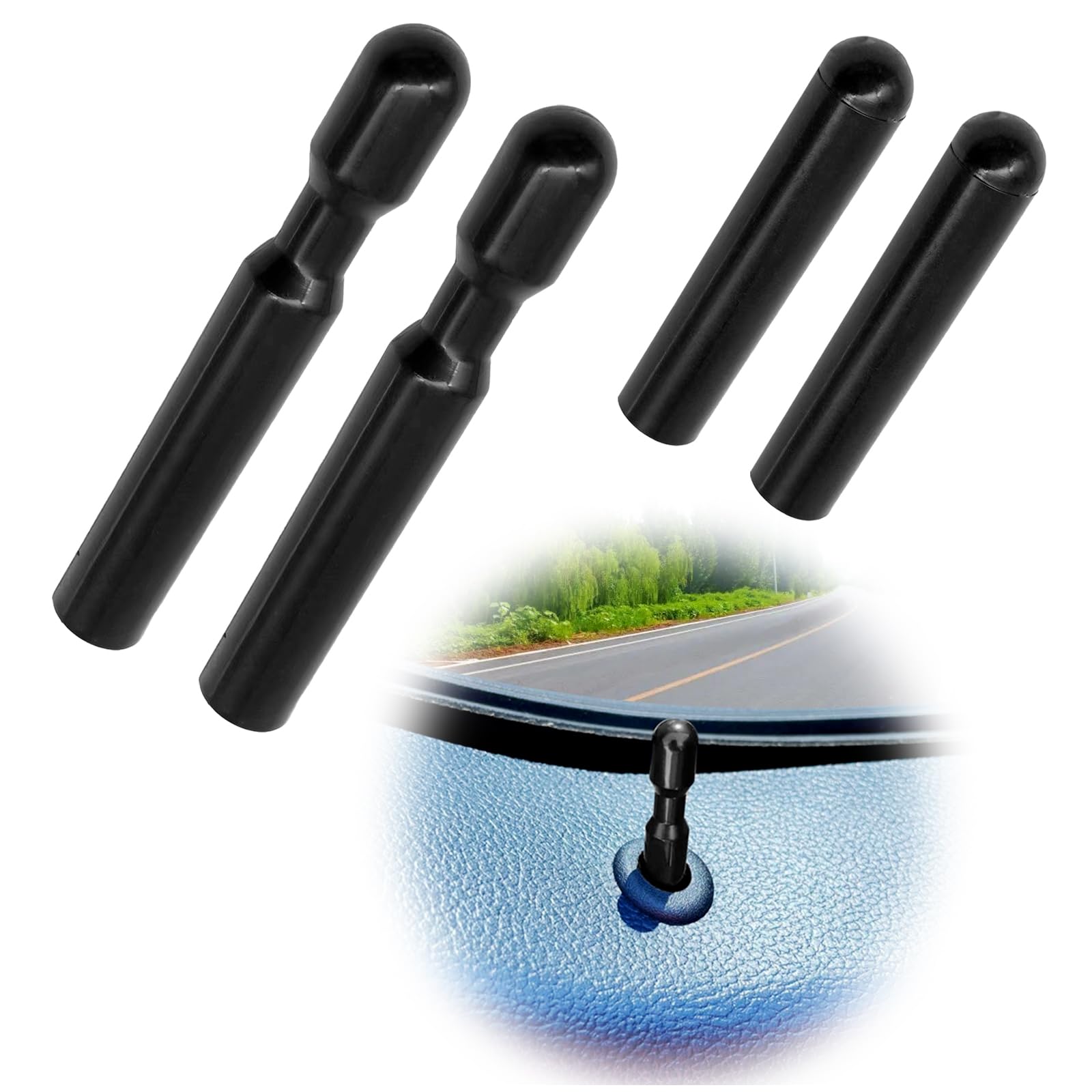 2pcs Car Interior Door Lock Knob Pull Pins Auto Car Security Door Lock Pins For Ford F-150 Explorer FODZ5421850A