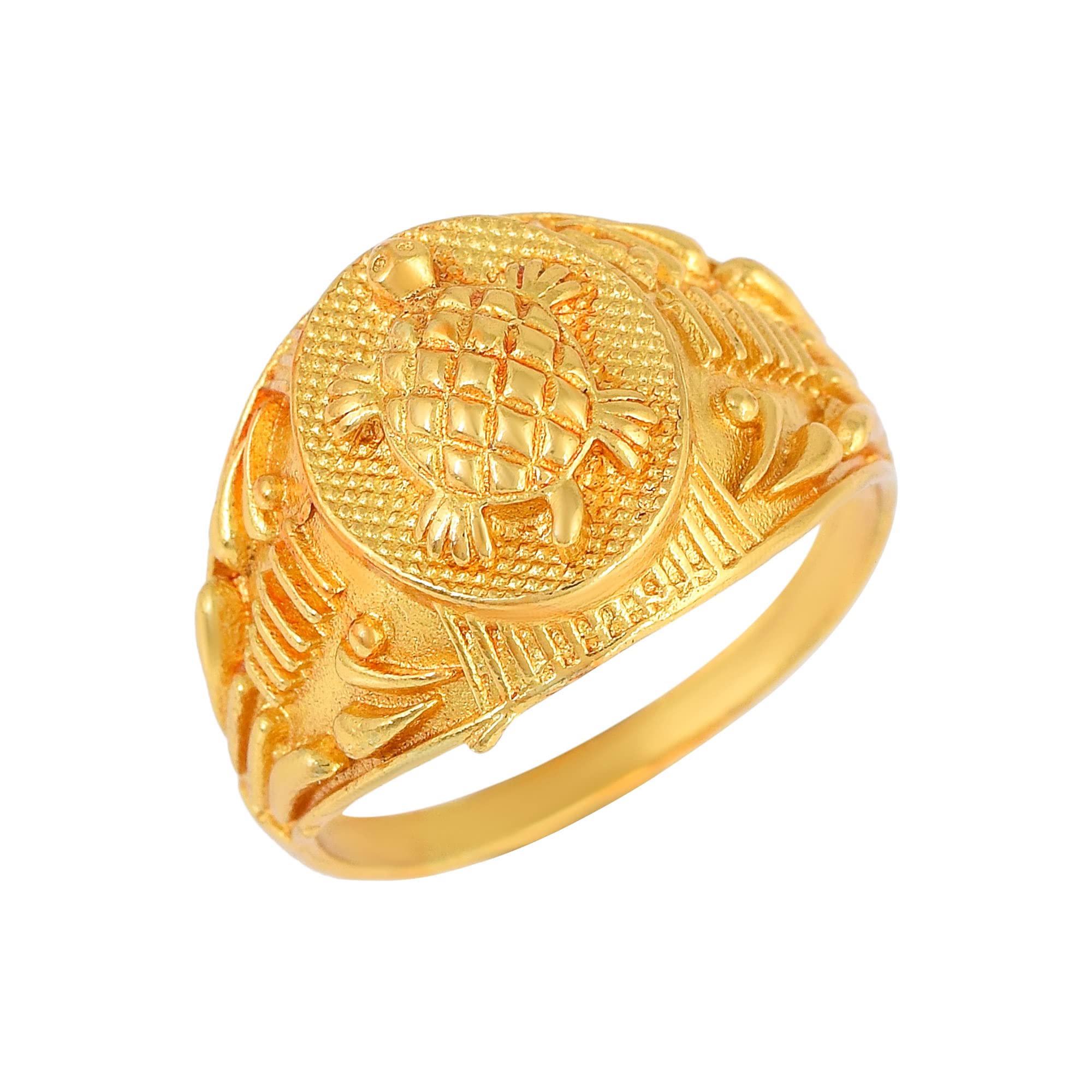 Zumrut� Gold Plated Tortoise Turtle Vastu Feng Shui Kachua Good Luck Charm Fashion Free Size Finger Ring for Men/Boys (B09P1S1Z11) Amazon Price History, Amazon Price Tracker