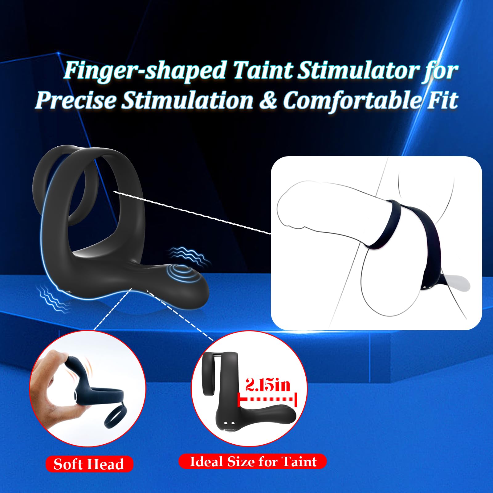 Amazon.com: Vibrating Cock Ring Taint Stimulator, Silicone Pleasure Penis  Ring Vibrator Couples Adult Sex Toys for Men, Dual Motors 9 Vibrations  Remote Control Male Couple Sex Toy, Cock Rings Vibrators for Men :