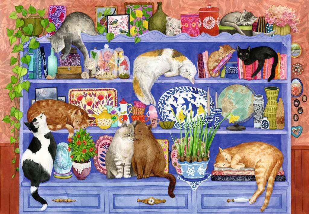 Ravensburger Feel Well & Puzzle & Board, Cats on Shelf, 200 piece for Adults and Kids Age 9 Years Up, White, 200 Teile - Image 2