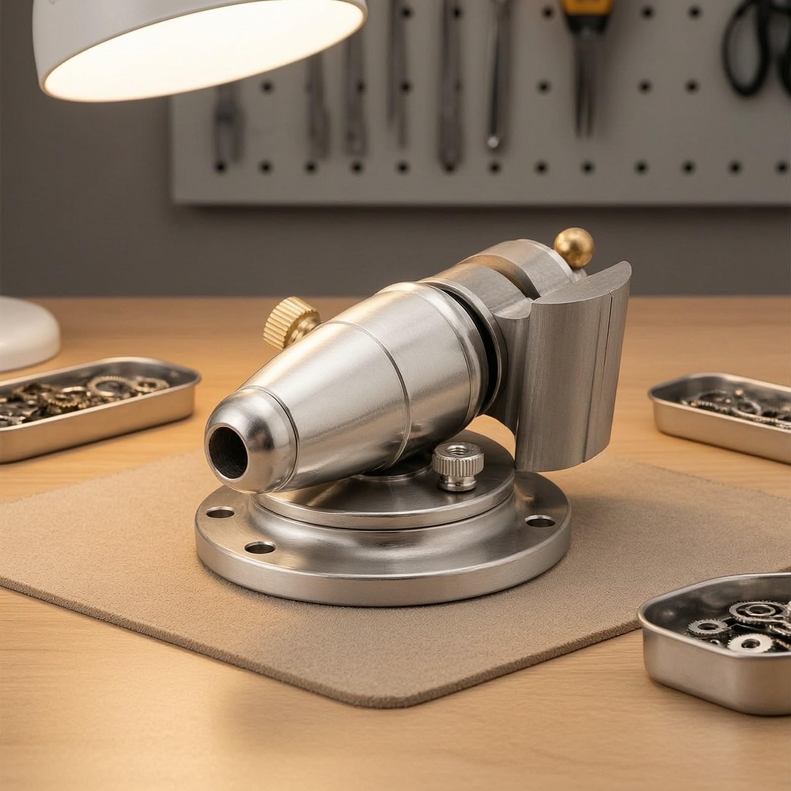 predolo Morsa Mini in Acciaio Inox Compatta Mini Morsa a Vite per Orologiai, Hobbisti, Officina