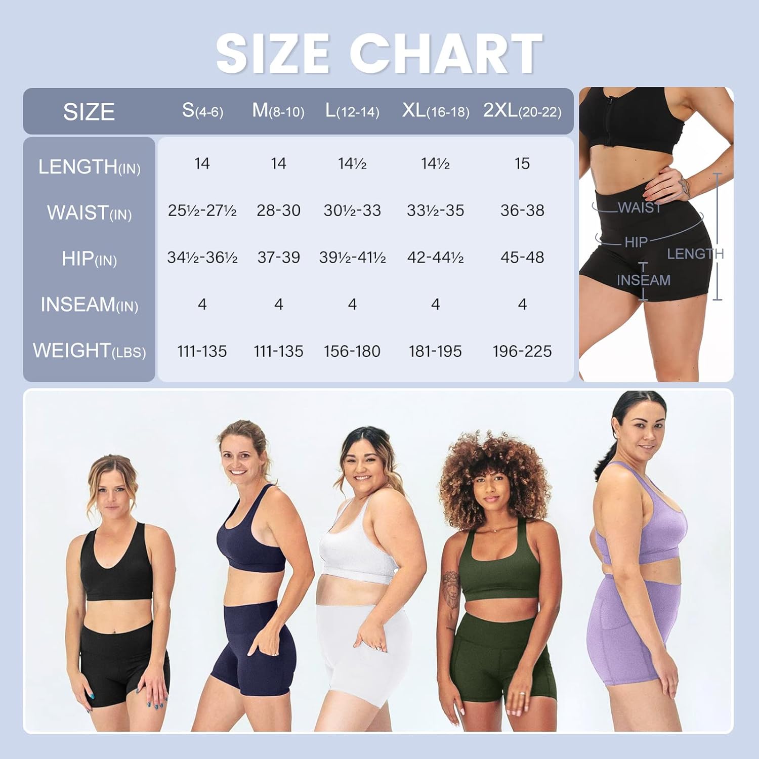 Workout Shorts for Women with Pockets - High Waist Tummy Control Bike Shorts for Gym Workout Athletic Running Yoga Gray Marble - Image 6