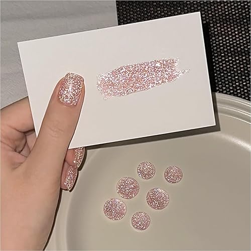 GAOY Pink Reflective Glitter Gel Nail Polish, 16ml Jelly Translucent