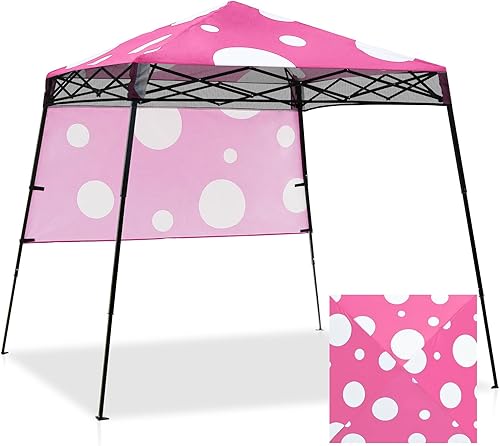 Miniatura 23 de EAGLE PEAK Tienda de campaña desplegable de 8 x 8 con pared lateral, compacta, portátil, patas inclinadas, refugio solar instantáneo para playa