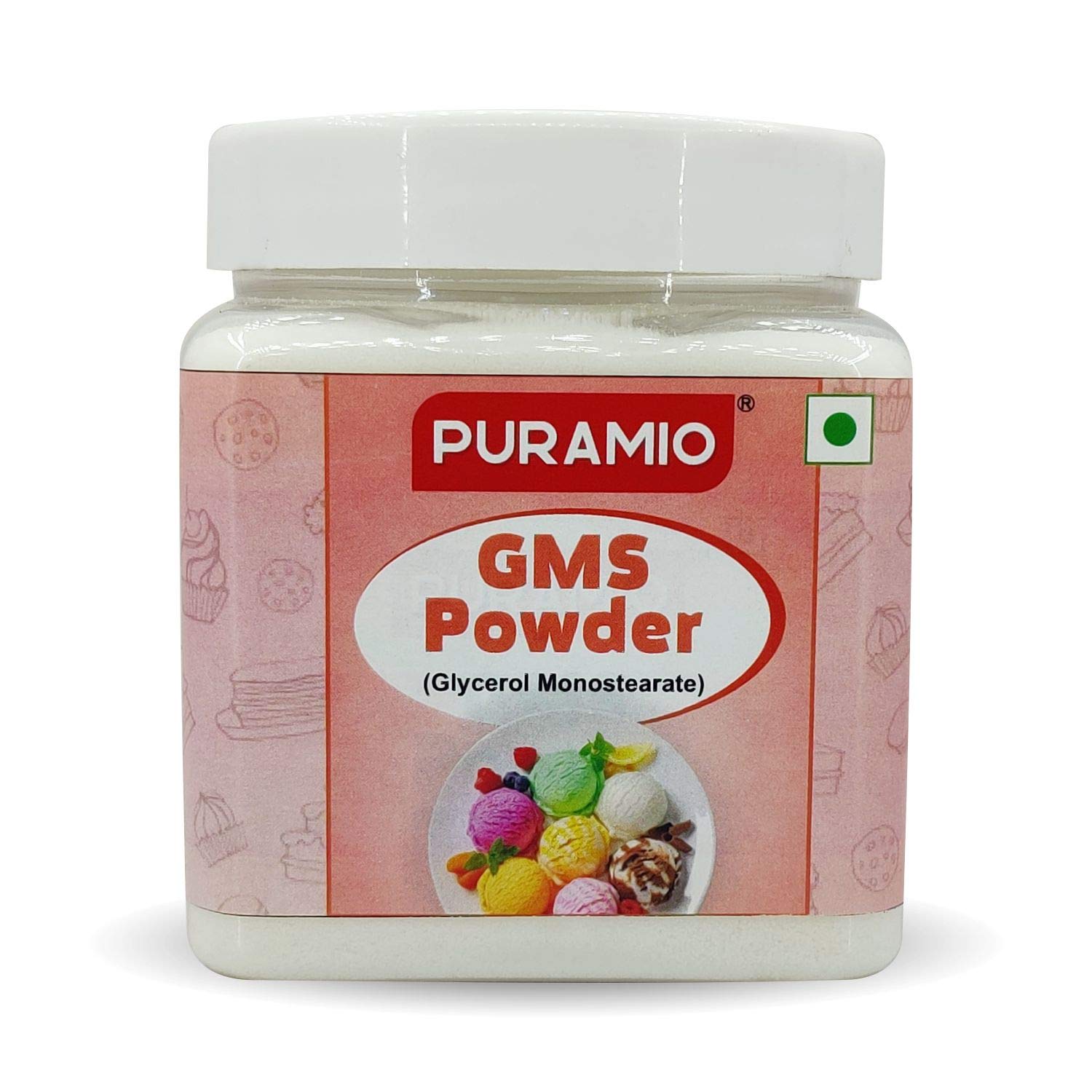 Puramio GMS Powder (Glycerol Monostearate) , (300g)