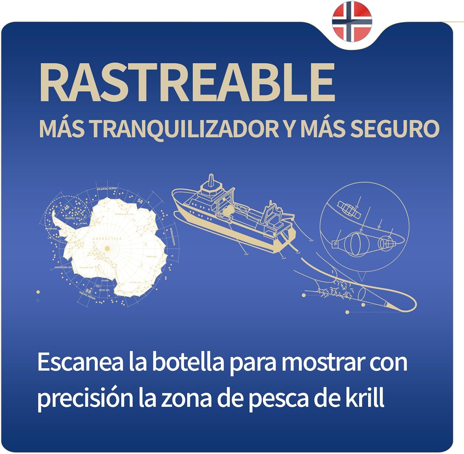 NYO3 Krill Oil Omega 3 Supplement 1000mg 60 Softgels EPA & DHA, Pure Antarctic Krill Oil with Astaxanthin and 56% Phospholipids Third Party Tested - Image 8