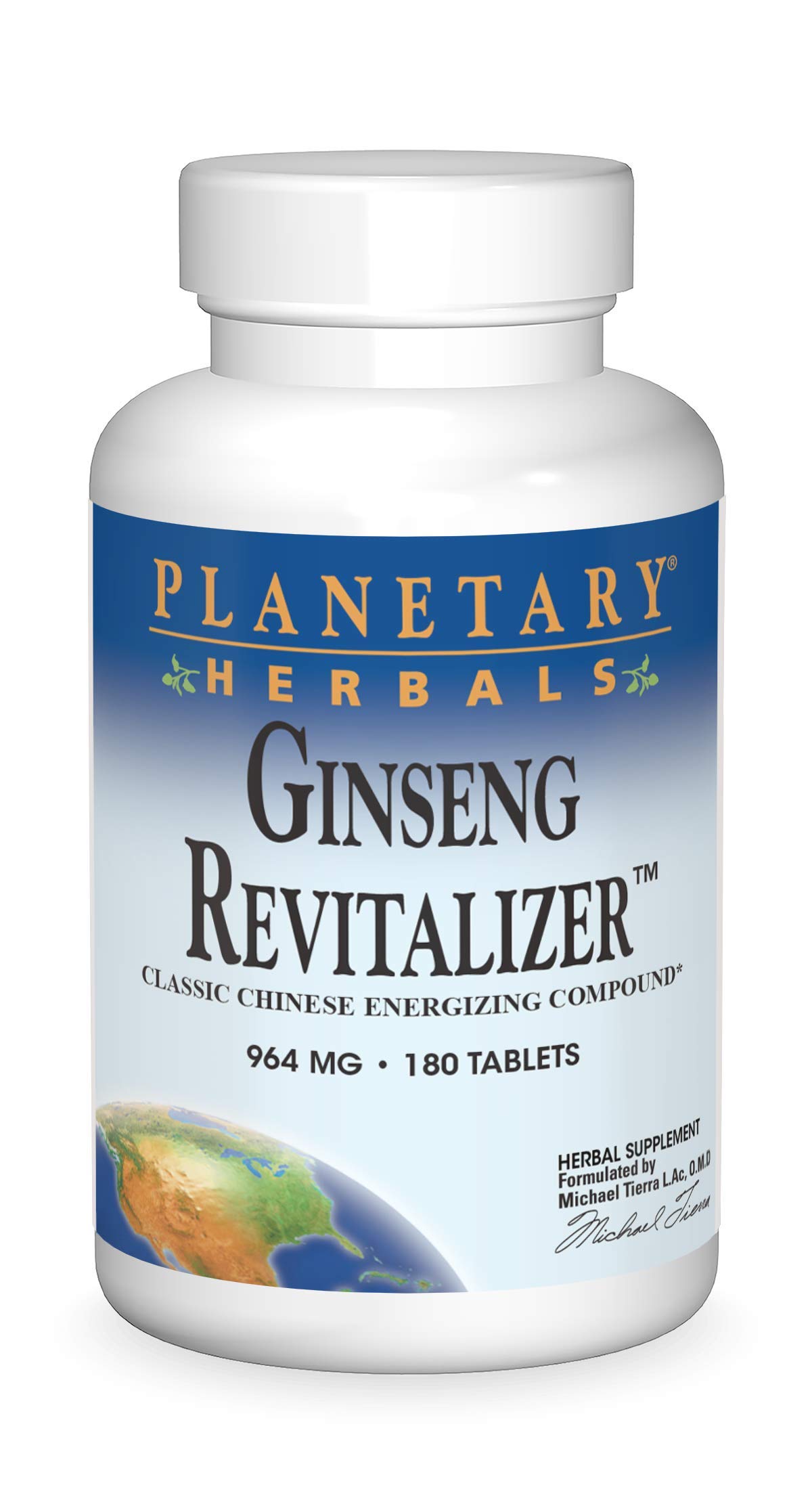 Ginseng Revitalizer 1000mg Planetary Herbals 180 Tabs