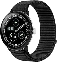 SimpleThings Sports Strap for Pixel Watch 4 3 (45 mm) Strap, Sport Loop Nylon Strap for Google Watch 3/4 (45 mm) Men Women Breathable Soft