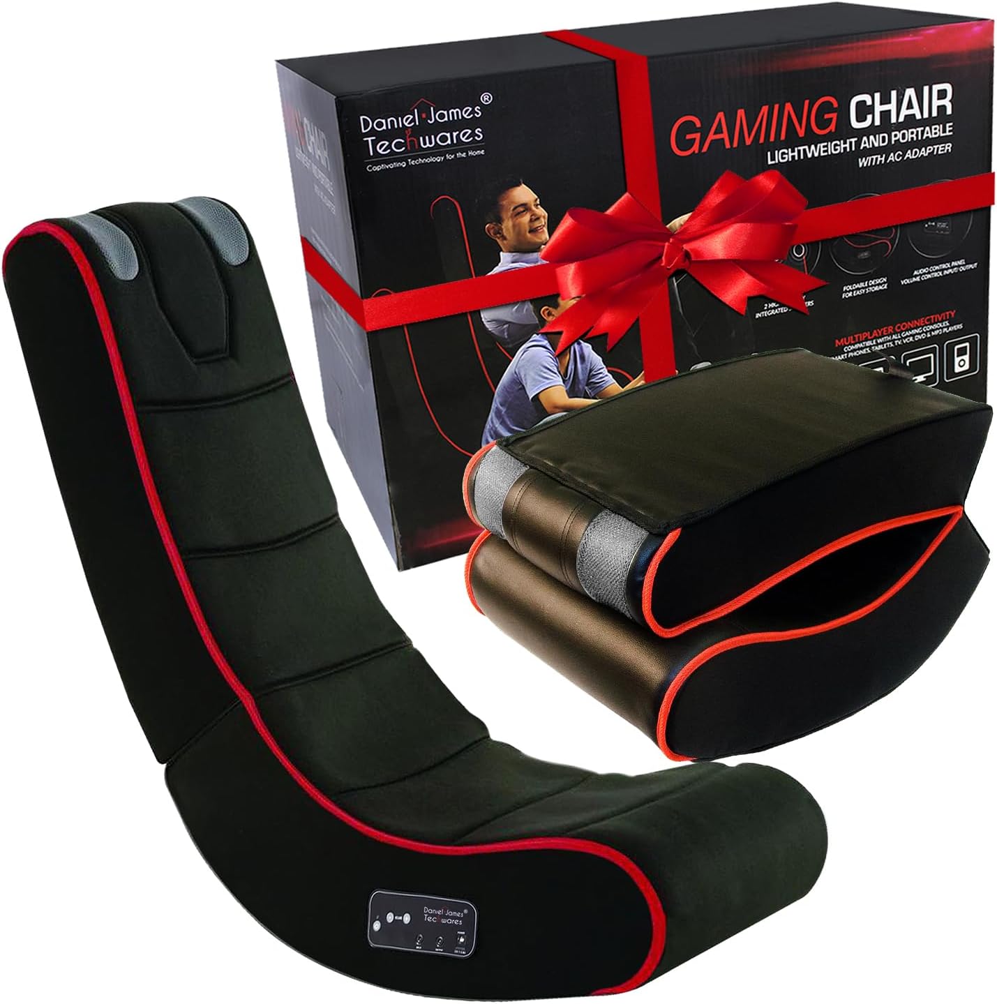 Rocker Video Game Chair | Foldable Gaming Seat for Kids & Adults | 2 ...
