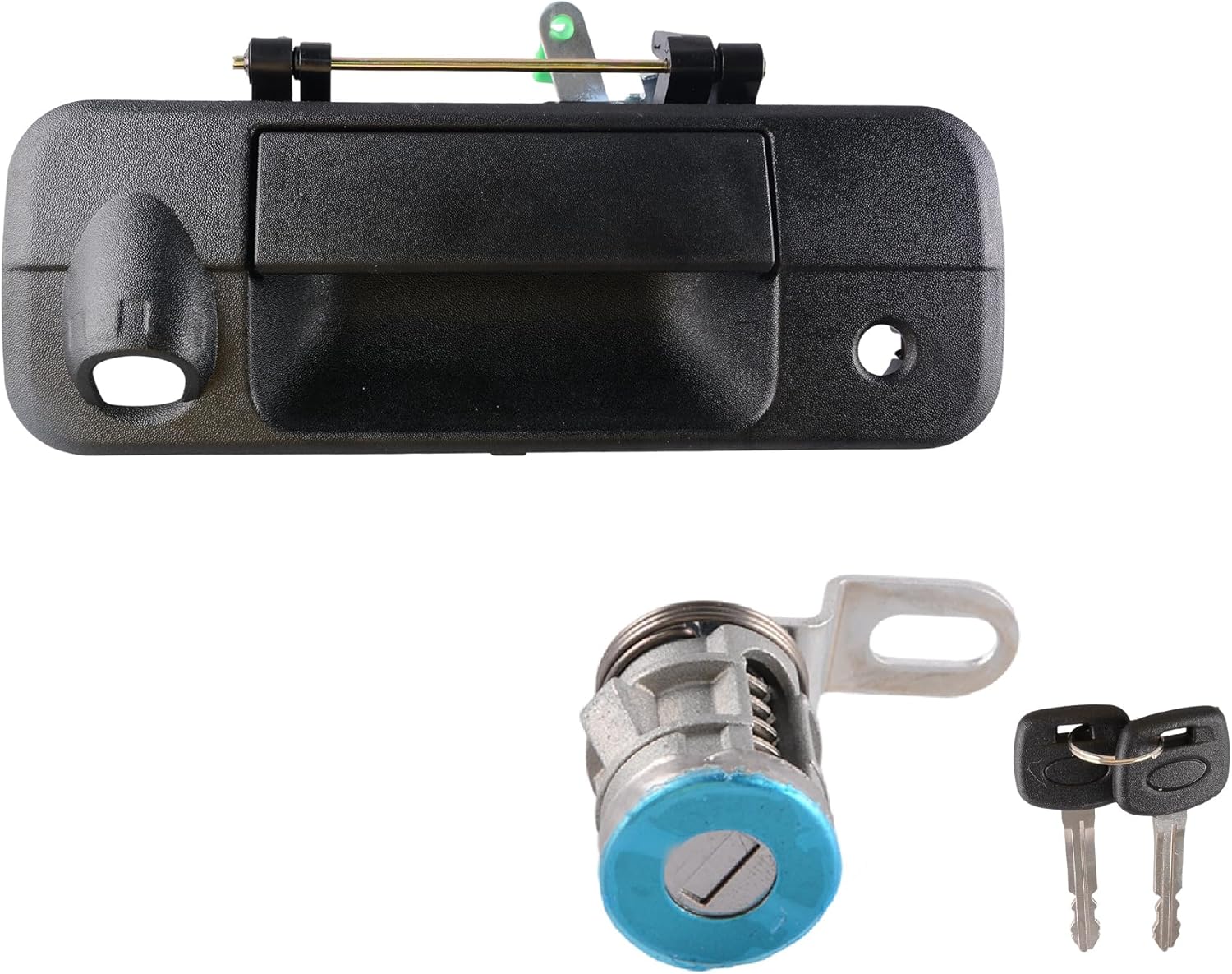 Tailgate Door Lock Cylinder&Key Compatible for Toyota Tundra 2014-2021 Tacoma 2016-2022 Back Rear Door Lock Cylinder Replace 69055-0C030