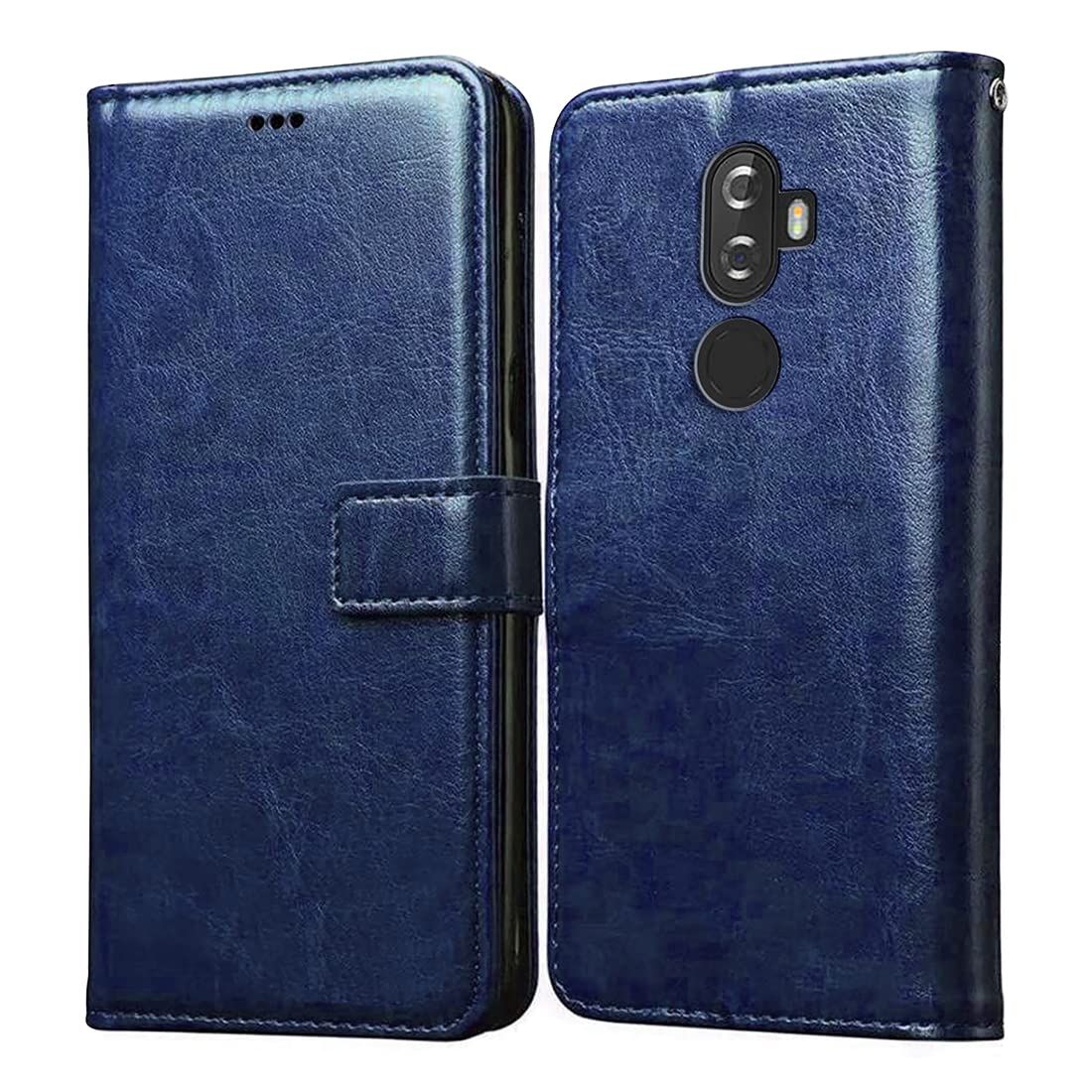 Casotec Flip Cover for Lenovo K8 Plus | Premium Leather Finish | Inbuilt Pockets & Stand | Flip Case for Lenovo K8 Plus (Blue) (B09PJBMHF1) Amazon Price History, Amazon Price Tracker