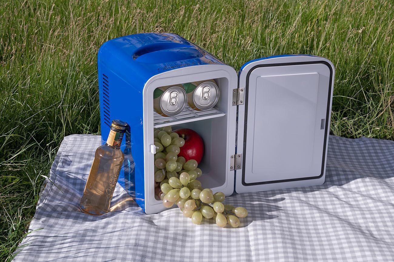 Image secondaire de Rosenstein & Söhne Mini réfrigérateur 2 en 1 avec prise 12/230 V - bleu