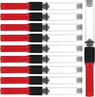 DECHOUS 万年筆用インク吸収体 3.4mm インクコンバーター 10個セット プラスチック製 携帯用リフィル交換ツール 学用品 オフィス用品用