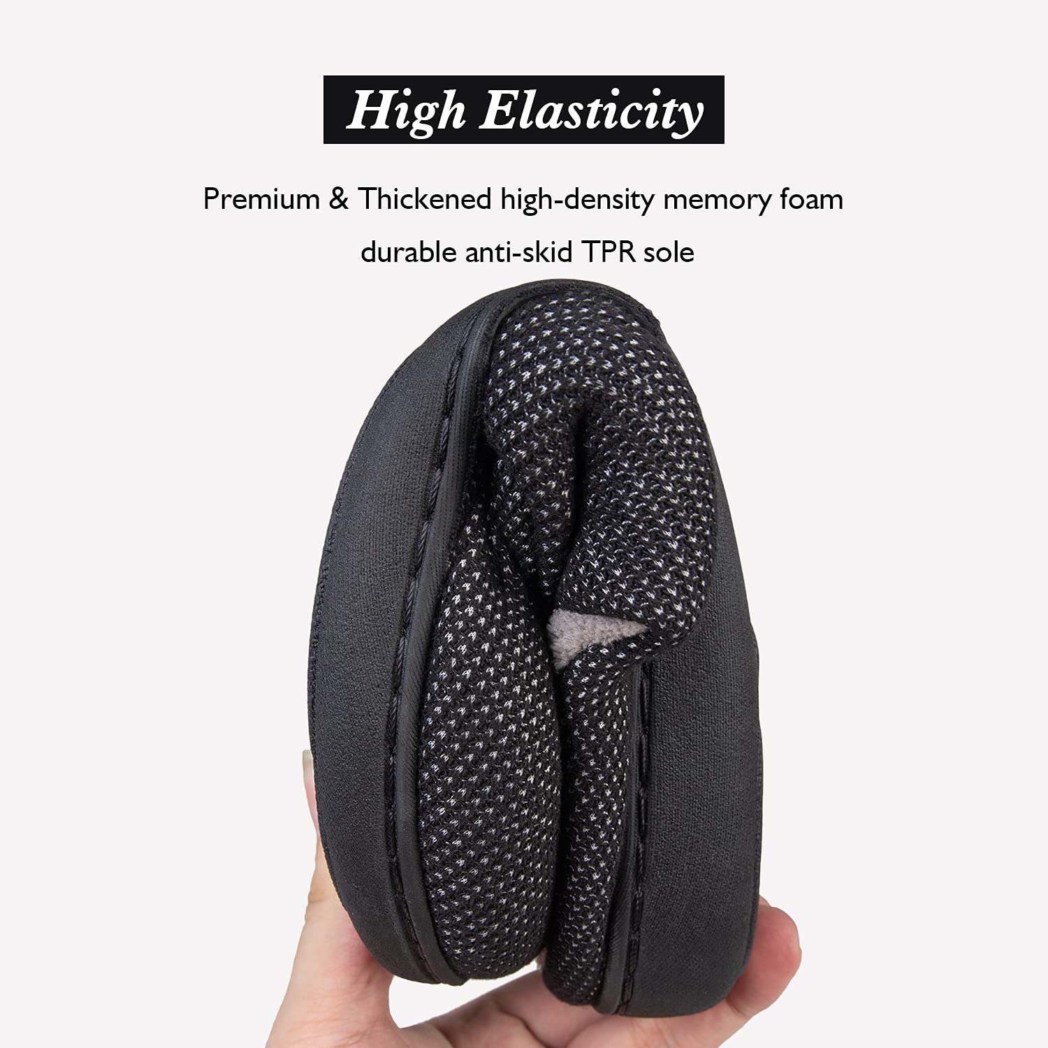 WateLves Pantofole Uomo Unisex Donna Antiscivolo Scarpe Inverno Peluche Morbido Ciabatte in Memory Foam