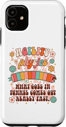 Funda para iPhone 11 Dog Training Dog Trainer Agility Physics What Goes In Tunnel