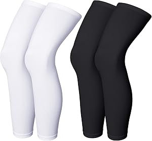 Skylety Compression Leg Sleeve Full Length Leg Sleeves Sports Cycling for Men Women, Running, Basketball