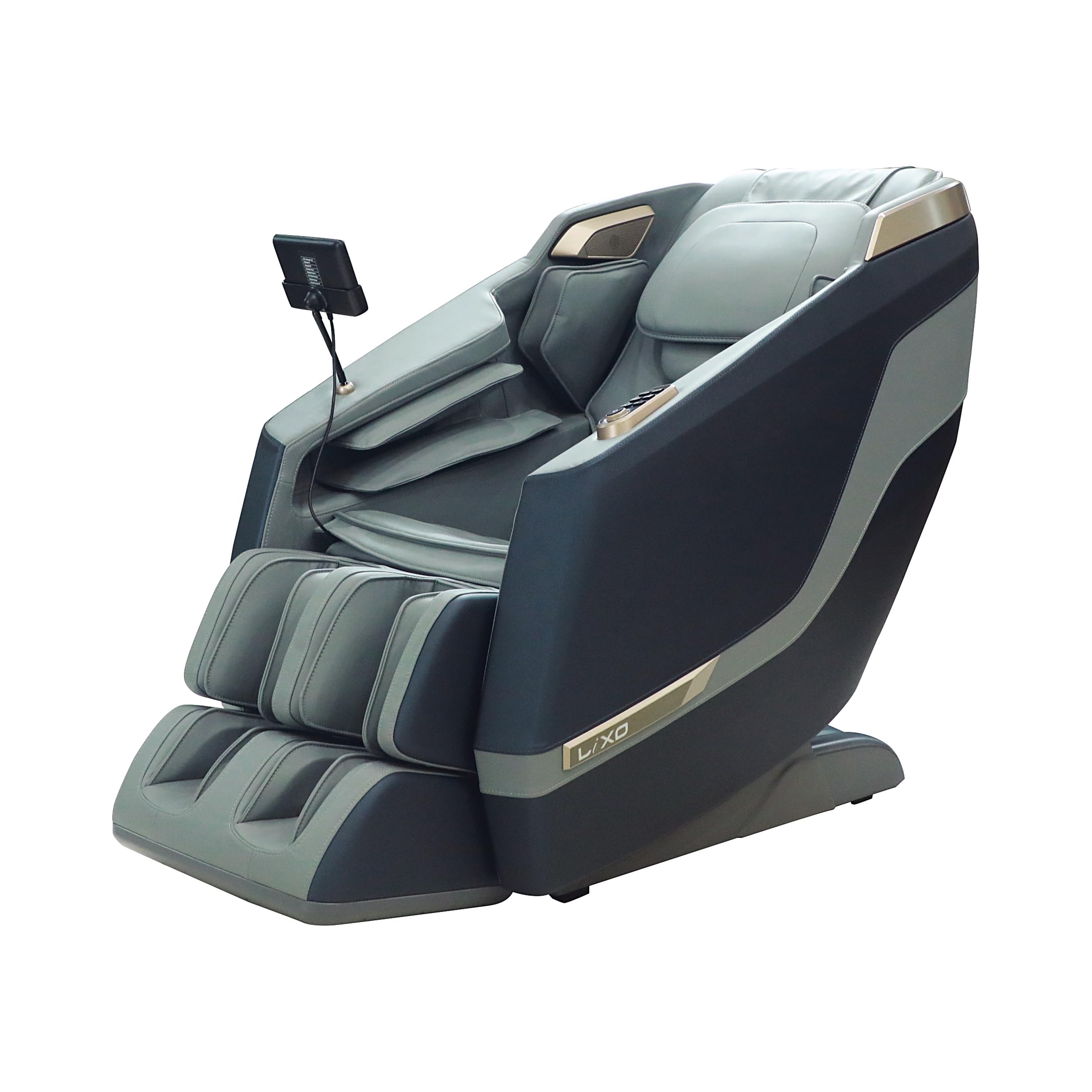 Lixo Massage Chair-LI4400B, Comfort with 22 Auto Wellness Programs, 4 Innovative Features, Rotary Switch, Bluetooth & LCD Screen | Prime Triple-Core Massage Chair for Full Body (LI4400B_Blue)