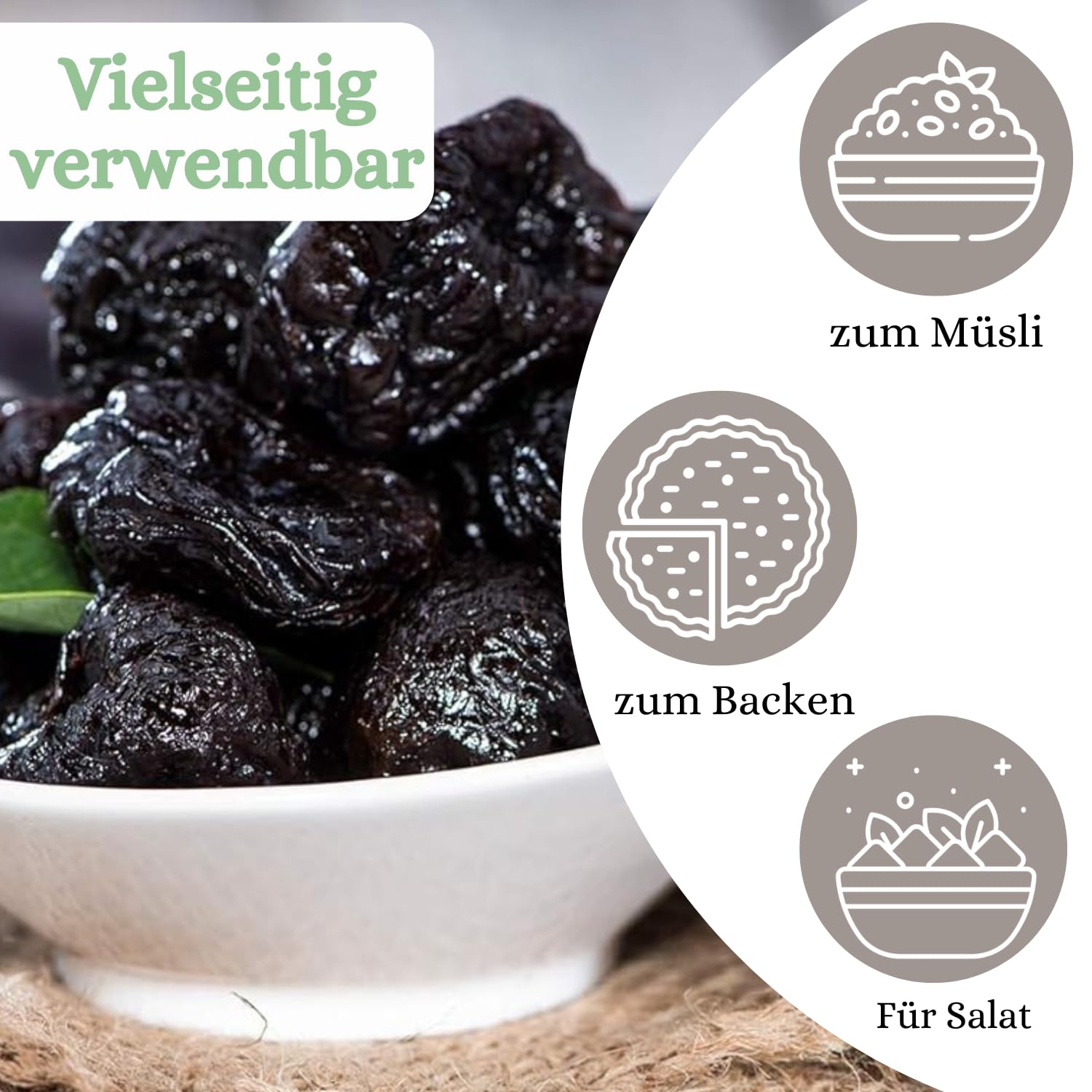 1001 Frucht Trockenpflaumen entsteint 250 g naturbelassen I Saftige Pflaumen getrocknet ungeschwefelt I Backpflaumen aus Frankreich ohne Zusätze I Rohkost Trocken-Pflaumen ungezuckert gentechnikfrei Lebensmittel & Getränke
