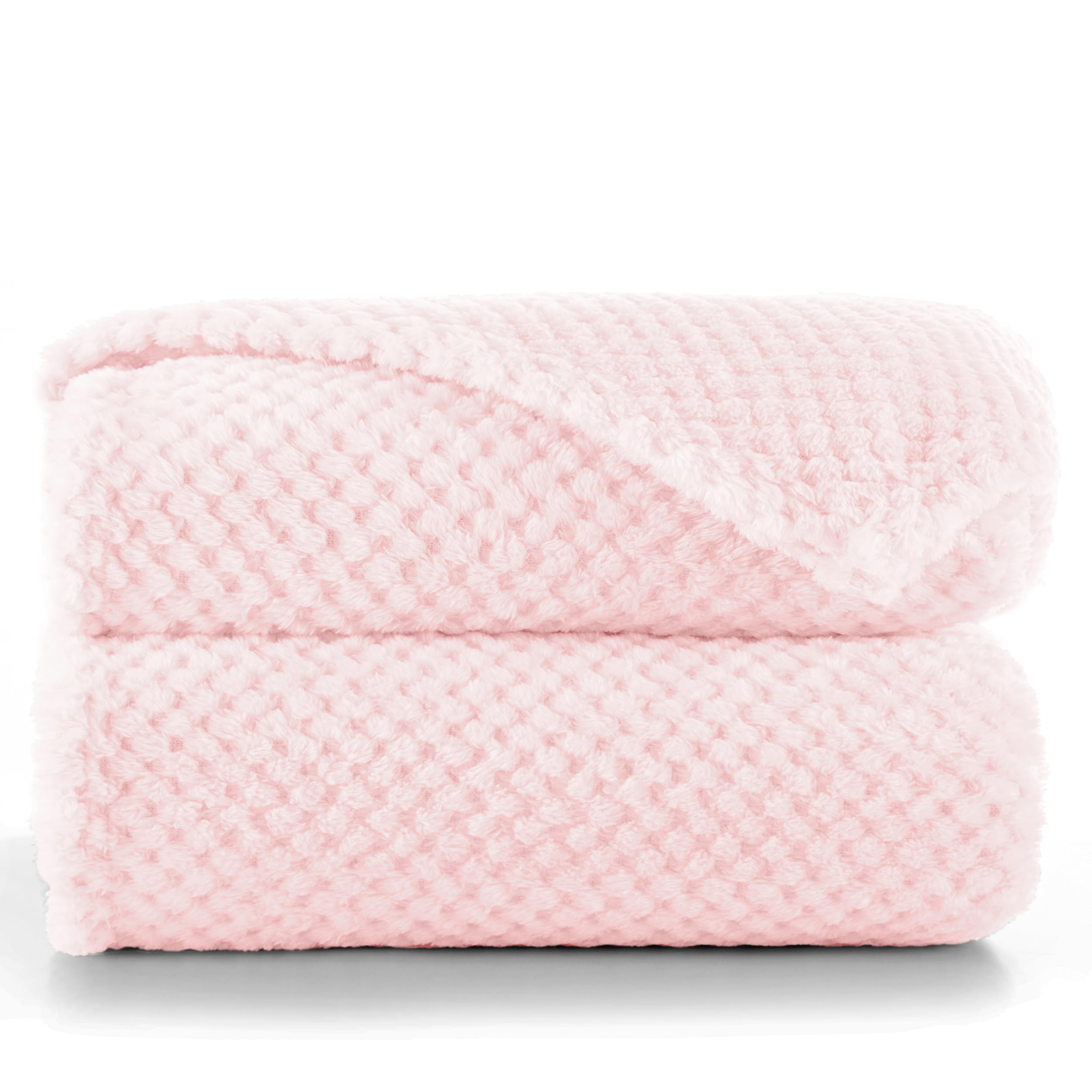 DecoKing 66188 Cuddly Blanket 150 x 200 cm Pink Microfibre Blanket Fleece Blanket Bedspread Soft Cuddly Scandinavian Style Pink Powder Pink Henry