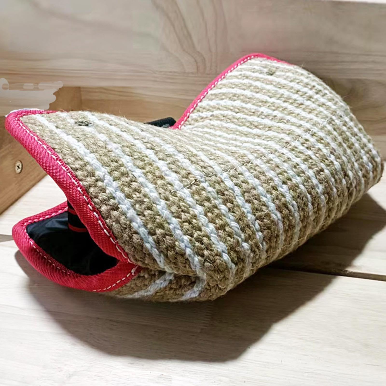 Coussin de Morsure de Chien Multifonction, Dressage de Chien Portable, Manchons de Dentition avec Poignées, Jouets à Mâcher pour