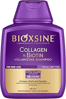 Bioxsine Colagen & Biotin Volume Shampoo 300 ml for All Hair Types