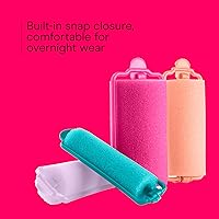 Vista 3 de Conair Rulos de espuma con autoajuste, en colores neón, tamaños surtidos, 48 piezas (paquete de 1)