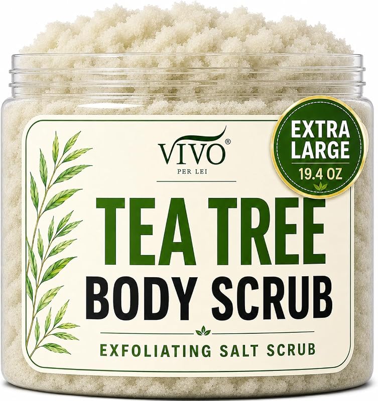 Vivo Per Lei Esfoliante Corporal com Sal e Óleo de Tea Tree, 550 g