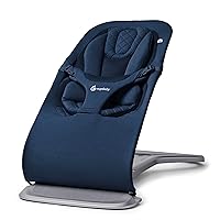 Vista 15 de Ergobaby Evolve - Asiento mecedora 3 en 1 para bebé, mecedora ajustable multiposición para bebés y silla para niños pequeños, tejido de punto suave