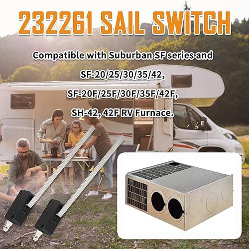 Miniatura 3 de 232261 - Interruptor de vela para horno RV para Suburban SF series SF-2025303542, SF-20F25F30F35F42F