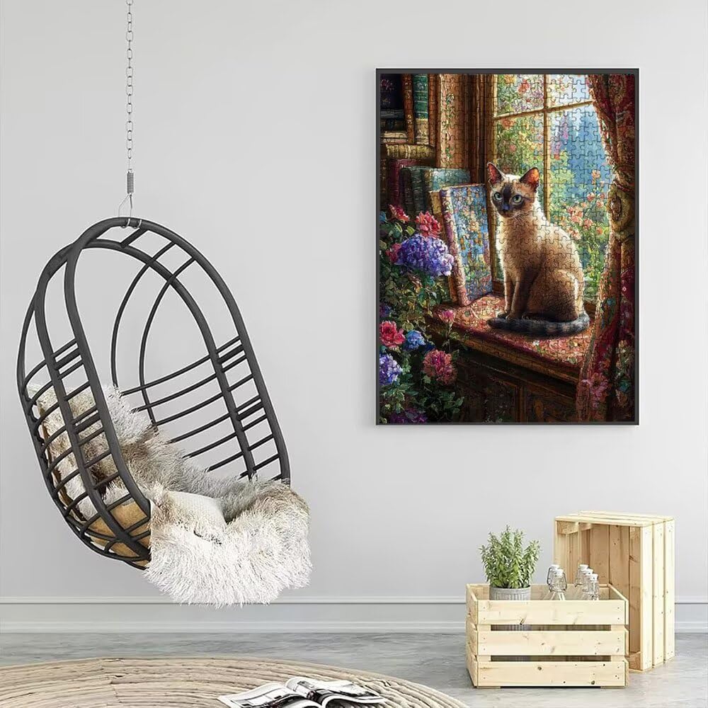 Puzzle 6000 Pezzi, Scaffale Per Gatti 3D Puzzle per Adulti Impegnativo, Educa Puzzles Artistico, Divertente E Stimolante Puzzles Decorativo per La Famiglia, Regalo e Decorazione Pareti DX0YL6-655
