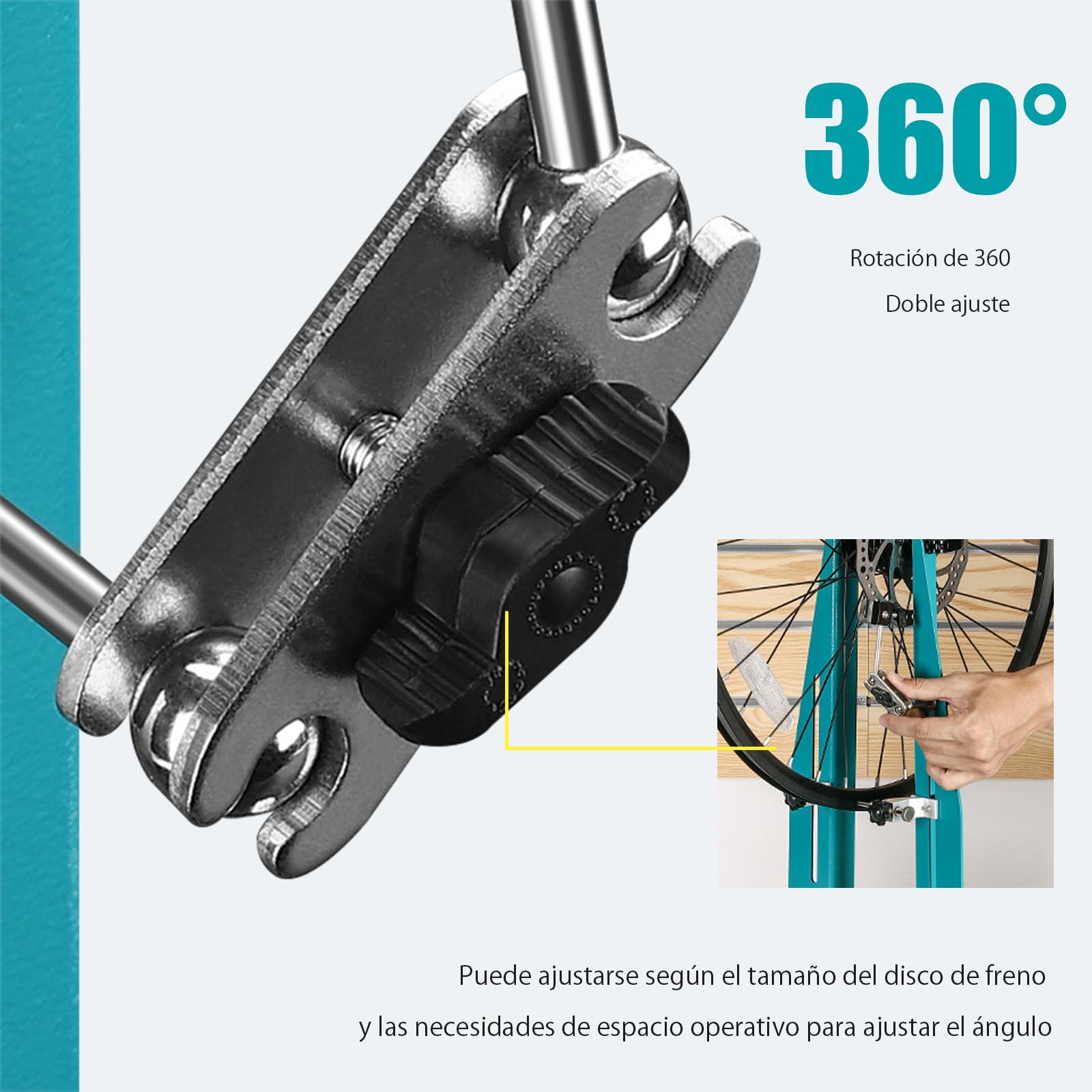 Mimoke Centro de bicicleta para ruedas de 16 a 29 pulgadas con barra adaptadora de eje continua. Adecuado para alineación de llantas y anchos de rueda de 90-150 mm