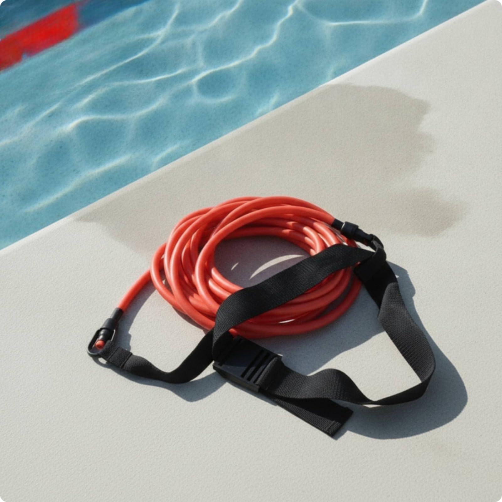 Swim Tether Portatile Cintura Elastica da Nuoto Compatta Attrezzatura Sportiva per Piscina