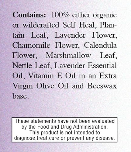 Miniatura 3 de Herb Lore Ungüento curativo  4 onzas  Ungüento natural para la dermatitis del pañal para bebé, tratamiento de la tapa de la cuna, crema para pezones
