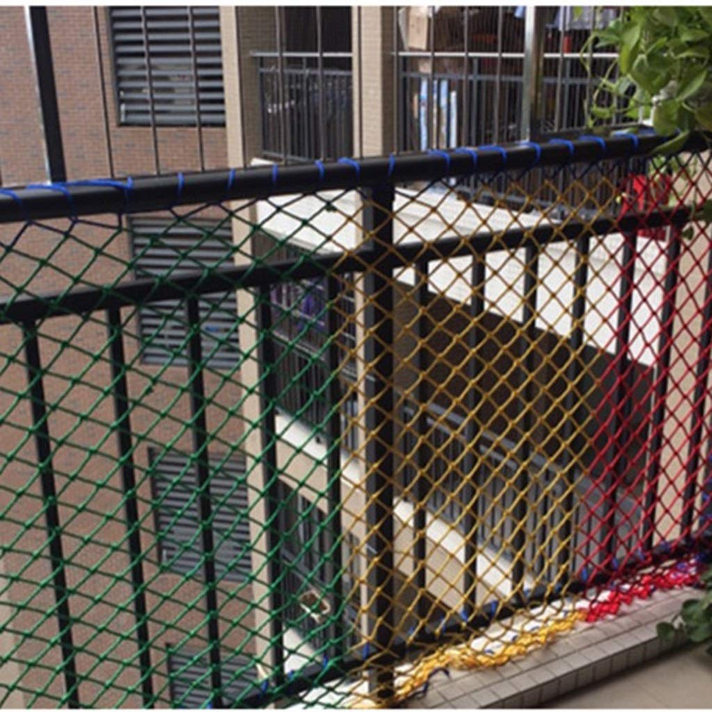 BBGS Caja de Seguridad Balcón Escalera Redes de Protección, Cuerda de Nylon Neto Balcón Red de Seguridad Escaleras Anti-caída de La Cerca Al Aire Libre Decoración Red de Separación Del Patio Red de Es