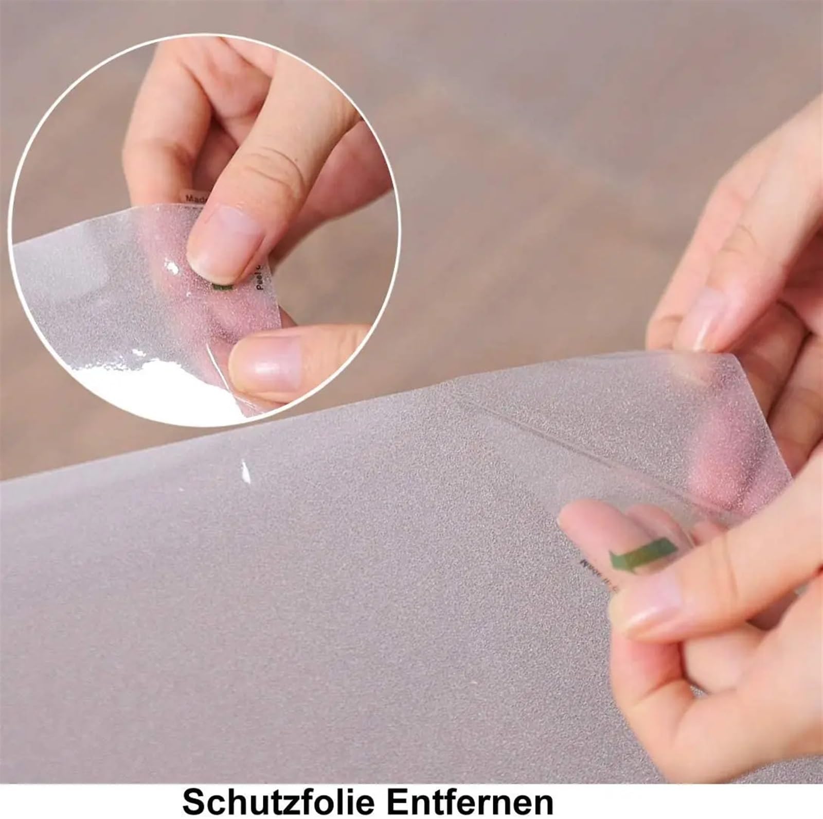 Pellicola per Finestre Pellicola for finestre smerigliata Pura Privacy Protezione Solare autoadesiva for in Vetro Opaco for Bagno Ufficio(55x500 cm)