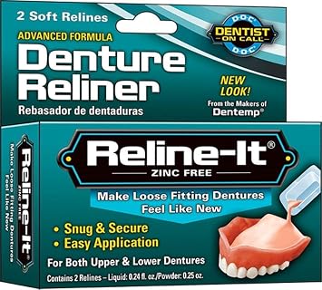 D.O.C. D.O.C. Reline-It Advanced Denture Reliner Kit, 2 each Pack of 4