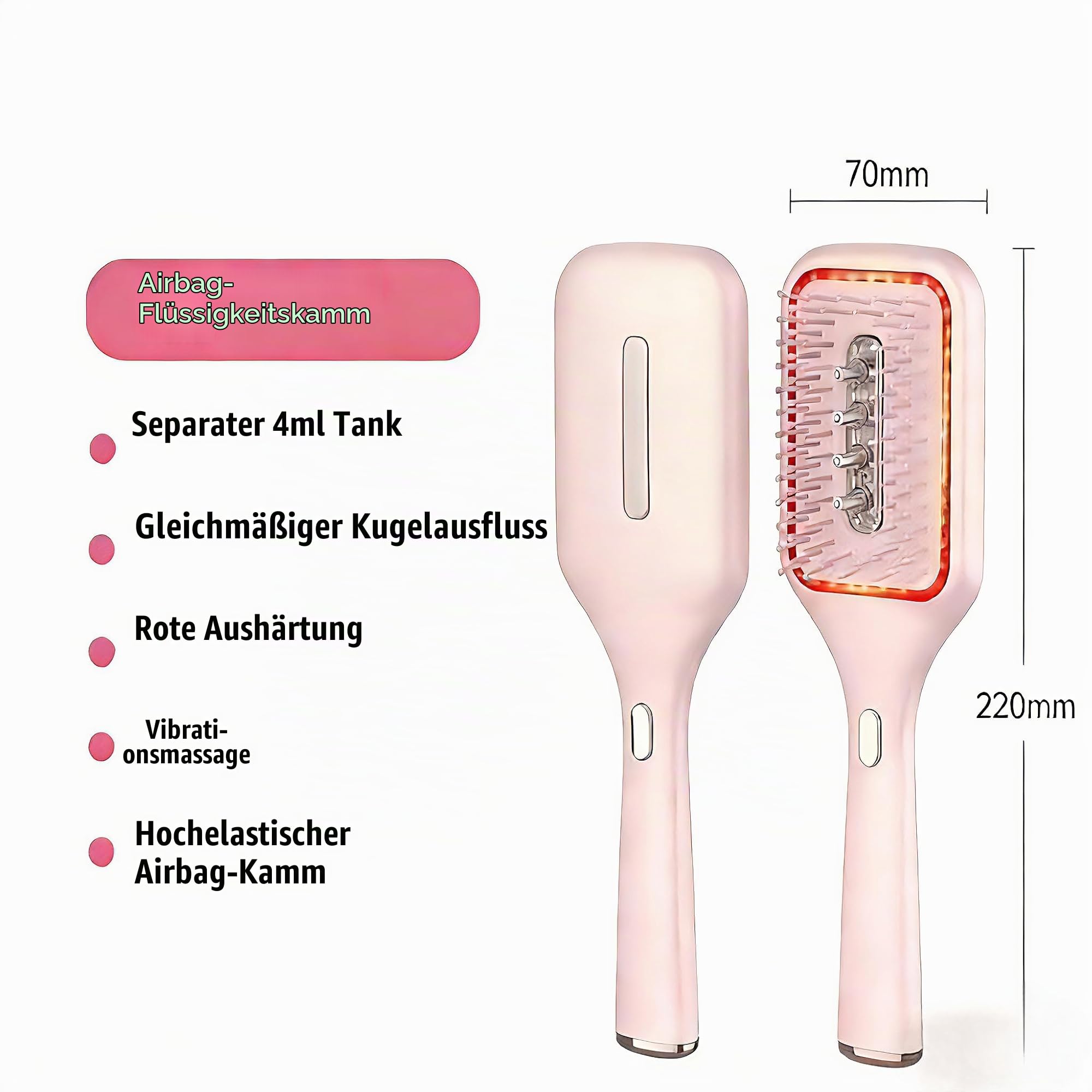 Haarbürste mit Kopfhautölspender, Geschenk für Frauen und Männer