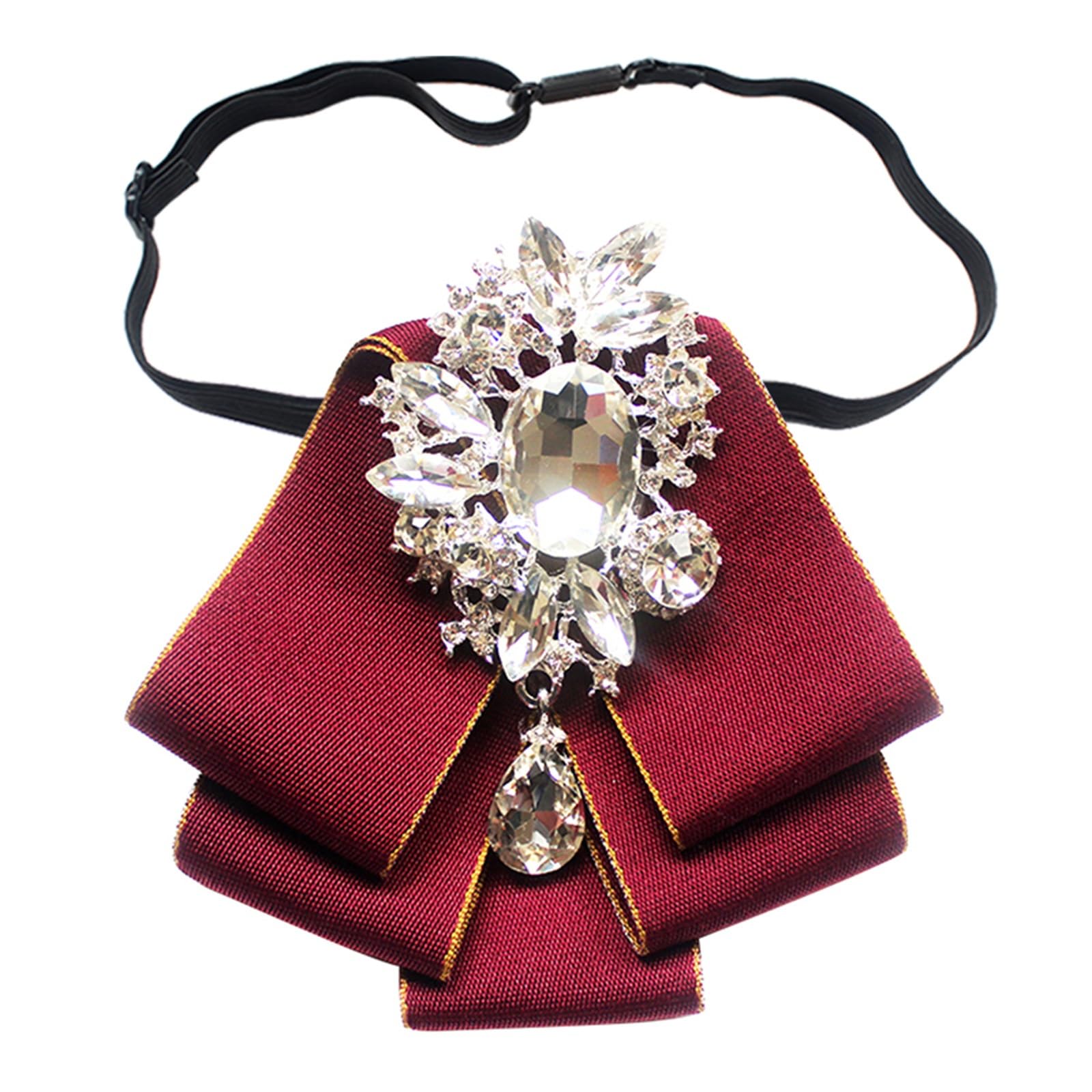 papillon, Cravatta da uomo con colletto a fiori, formale, sposo, papillon multistrato, diamanti