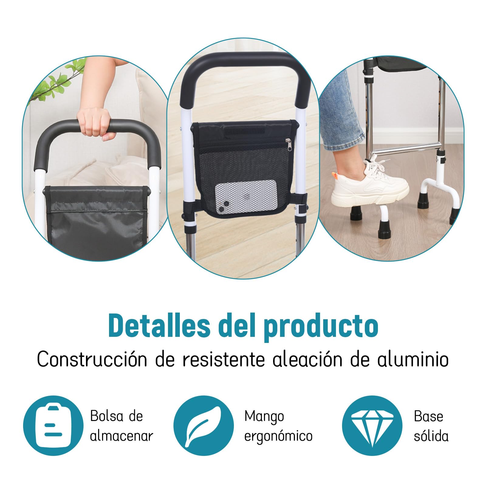 Ayuda para levantarse para personas mayores, ayuda para levantarse de la cama, el suelo del inodoro y el sofá – Estabilidad