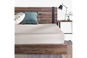 ZINUS Brock Queen Size Low Wooden Bed Frame