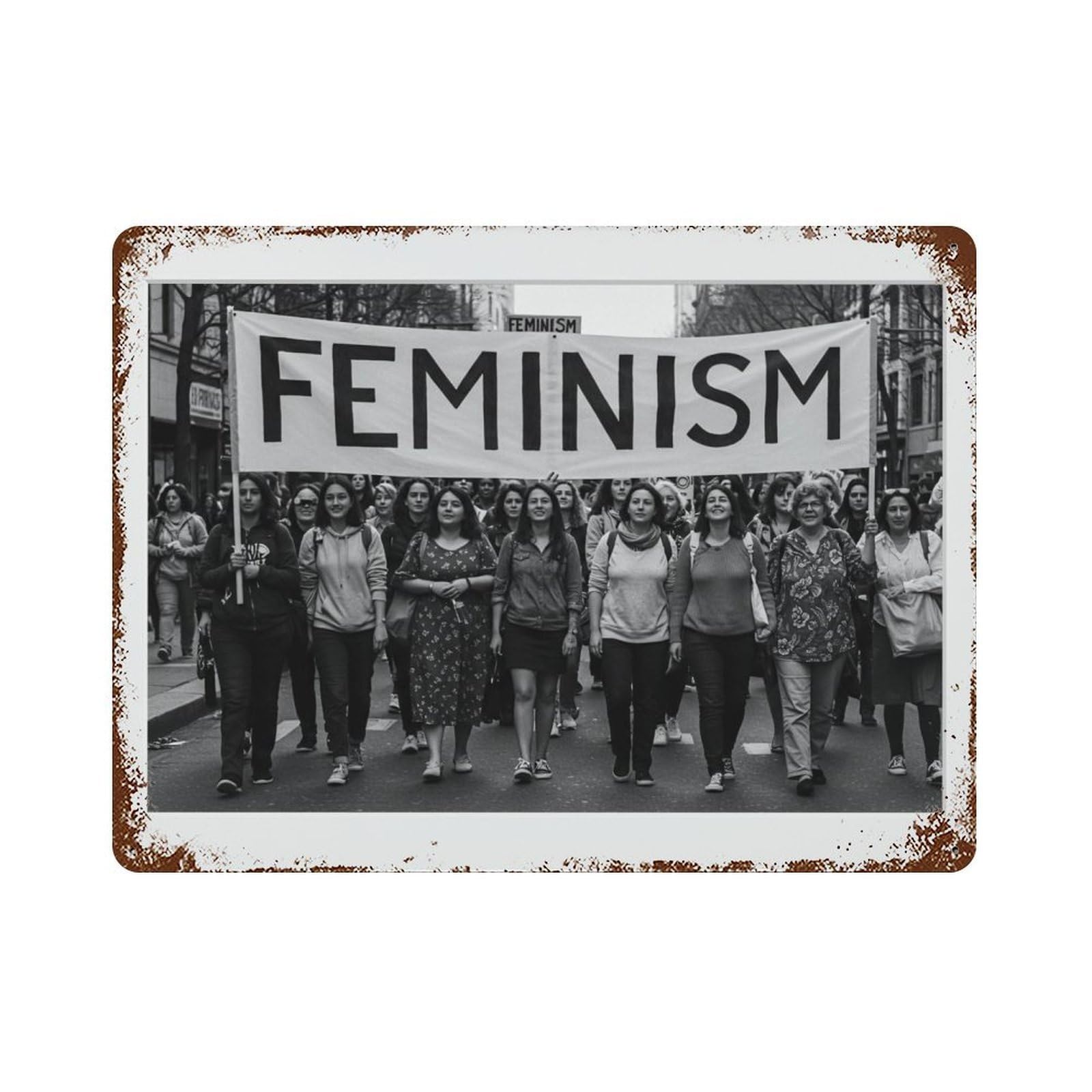 xiaoxiaoshen Feminism, Photography S Wall Decor Art Metal Tin Poster Modern Home Decor Art Home Bar Shop Decorations Vintage Sign 30x40cm